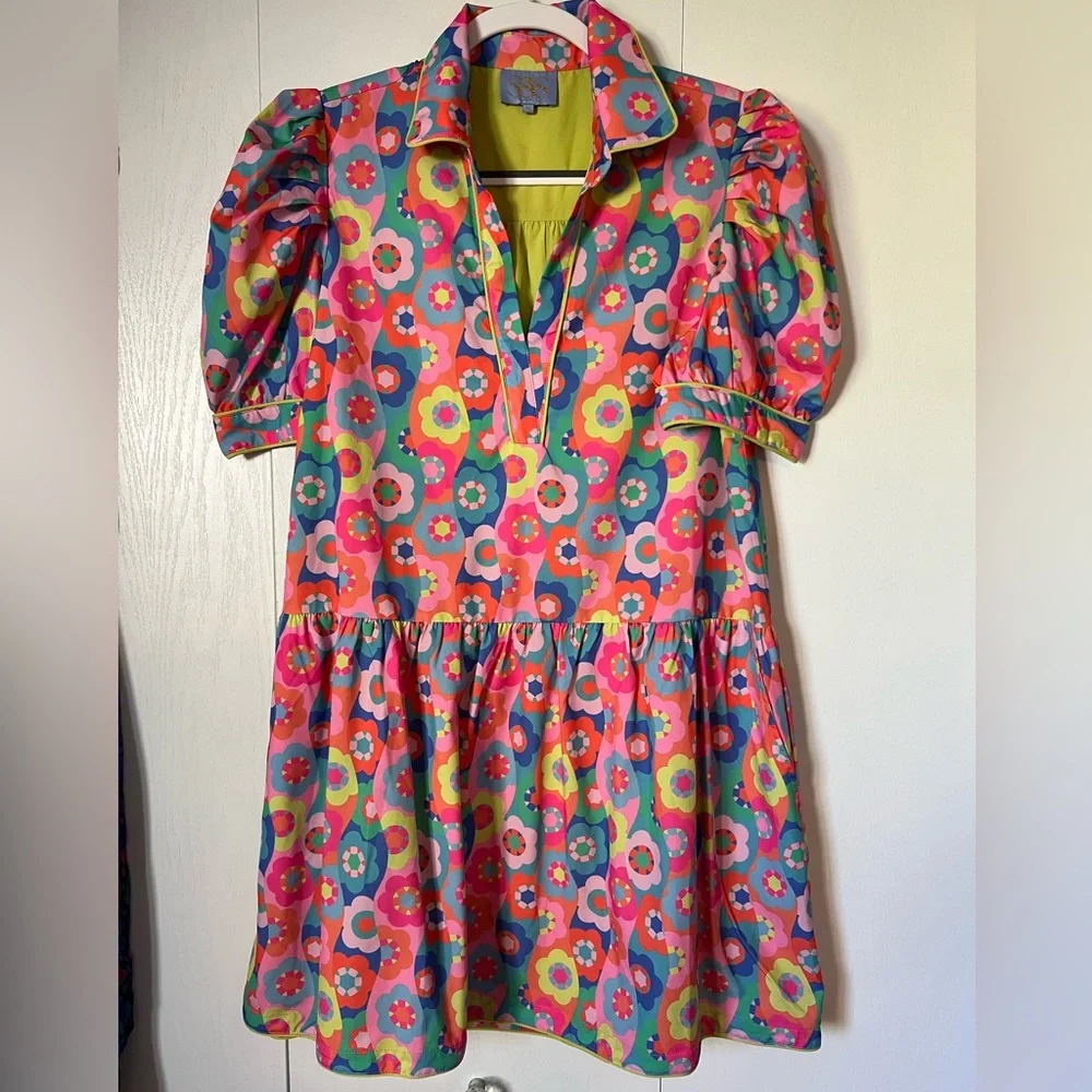 SSYS Puff Sleeve Kendall Dress In Floral - Picture 2 of 5